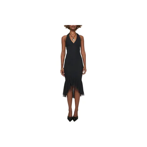 PRINCESS POLLY AMADEUS MIDI DRESS Sleeveless Dress Women's Black