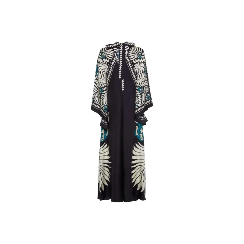 La DoubleJ Magnifico Abstract print Silk Dress-0