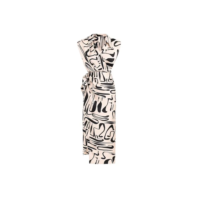 AUI Sleeveless Dress Women's Apricot-0