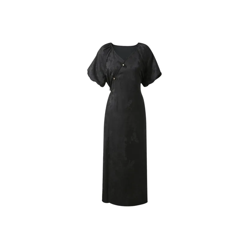 3COLOUR Short Sleeved Dress Women's Classic Black-0