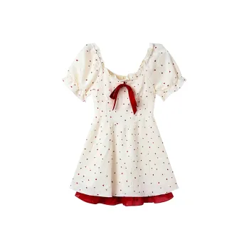 MKBY Short Sleeved Dress Women's White
