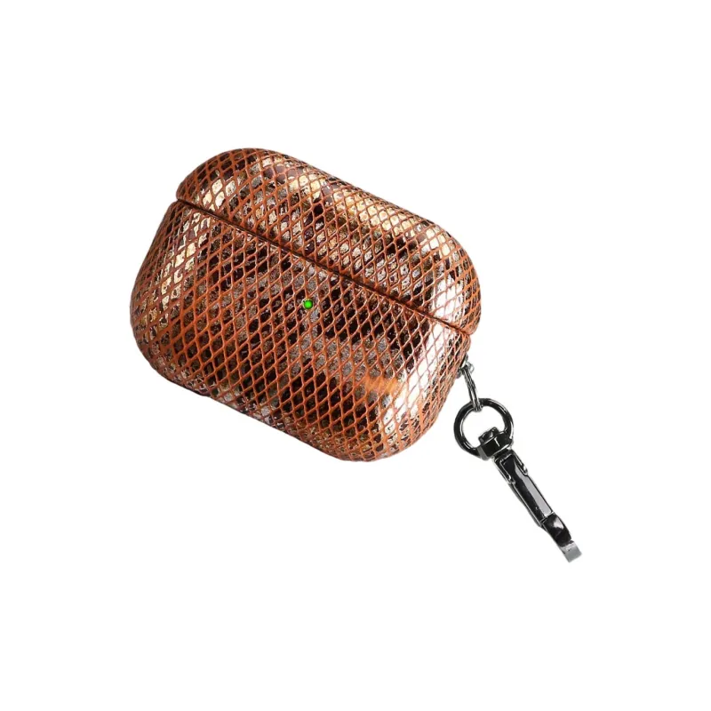 Baohuguang Compatibility Apple AirPods 1/2/3/4/Pro/Pro 2 PC Fashion Minimalist Style Snakeskin Print Headphone Cases-10