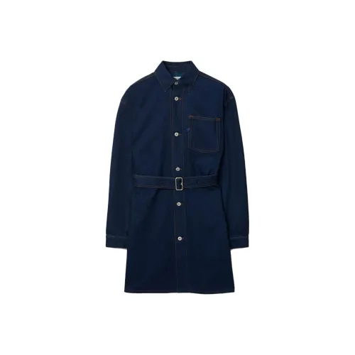 Burberry Japanese Belted Buttoned Denim Shirt Dress