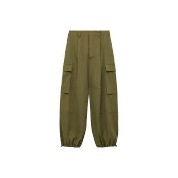 LOEWE Cargo Trousers 'Khaki Green'