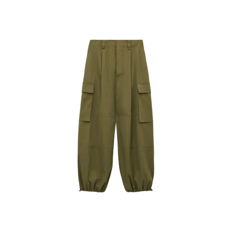 LOEWE Cargo Trousers 'Khaki Green'-0