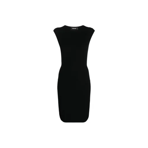 FENHONGMALI Short-Sleeved Dresses Womens Black White Heather