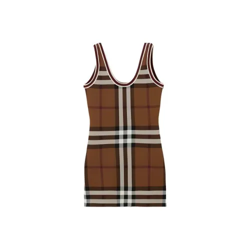 Burberry Maisie Vintage Check Jacquard Sleeveless Mini Dress