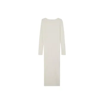 AMERICAN VINTAGE A.M FW24 ROBE FEMME GAMIPY Long-Sleeved Dresses Women's White