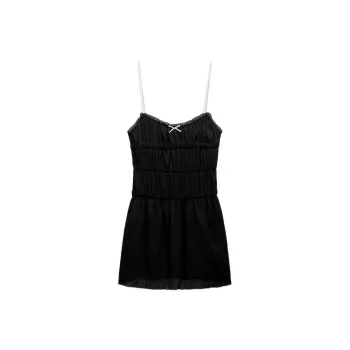ZARA Slip Dresses Women's Black