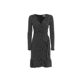 MICHAEL KORS MMK Long Sleeved Dress Women's Black