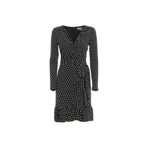 MICHAEL KORS MMK Long Sleeved Dress Women's Black