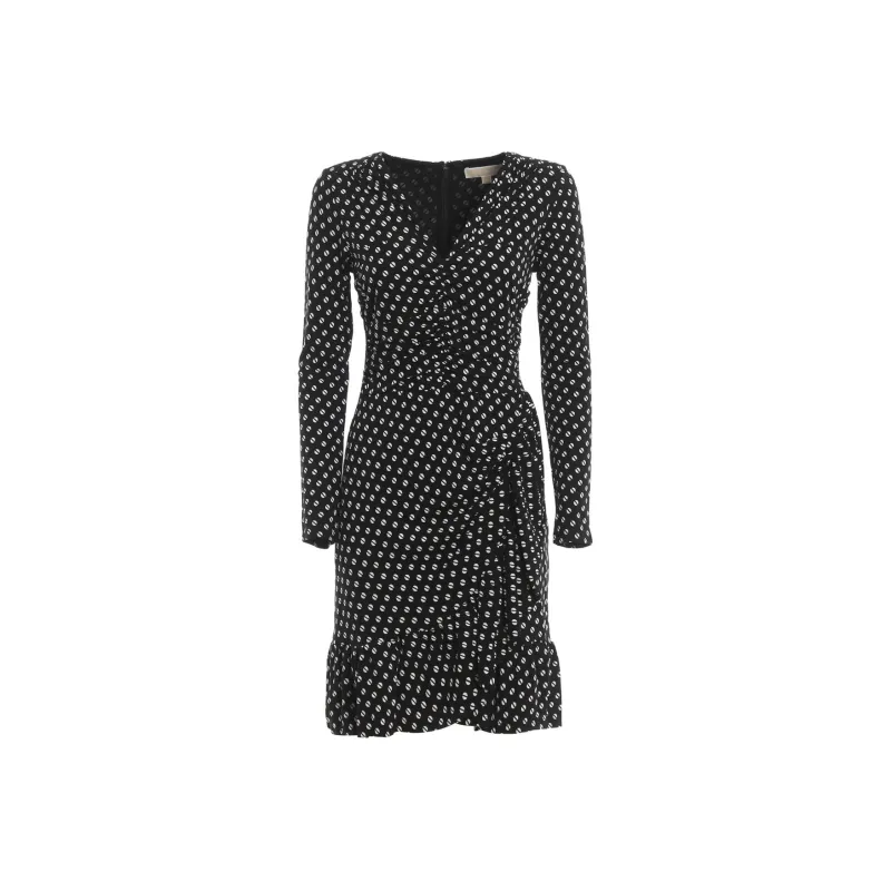 MICHAEL KORS MMK Long Sleeved Dress Women's Black-0