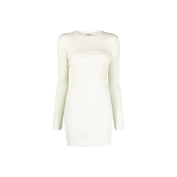 NANUSHKA SS24 Long-Sleeved Dresses Women's Wax White