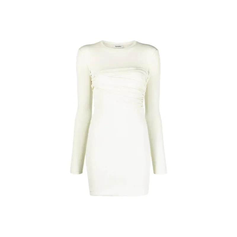 NANUSHKA SS24 Long Sleeved Dresses Women's Wax White-0