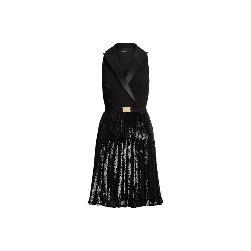Polo Ralph Lauren Sleeveless Dress Women's Black-0