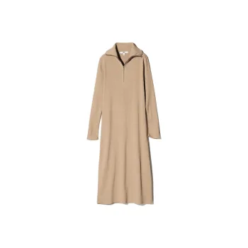 UNIQLO Long Sleeved Dresses Women's Dark Beige