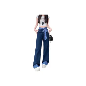 Flowers In Water Jeans Women's Blue