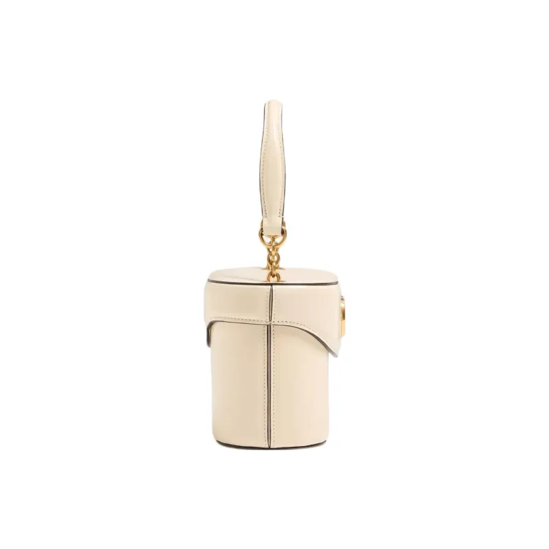 Valentino Cow Leather One Shoulder Handbag Women's Yellow-4