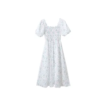 FOCOS STUDIO Short Sleeved Dresses Women's Ecru