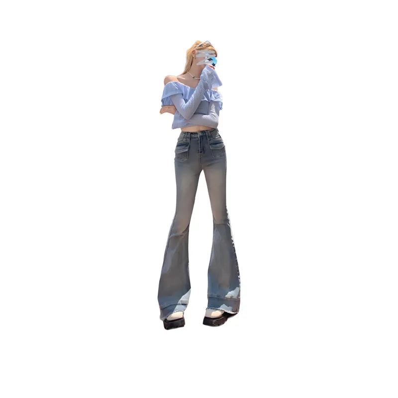 Kazakhstan Jeans Women's Vintage Blue-0