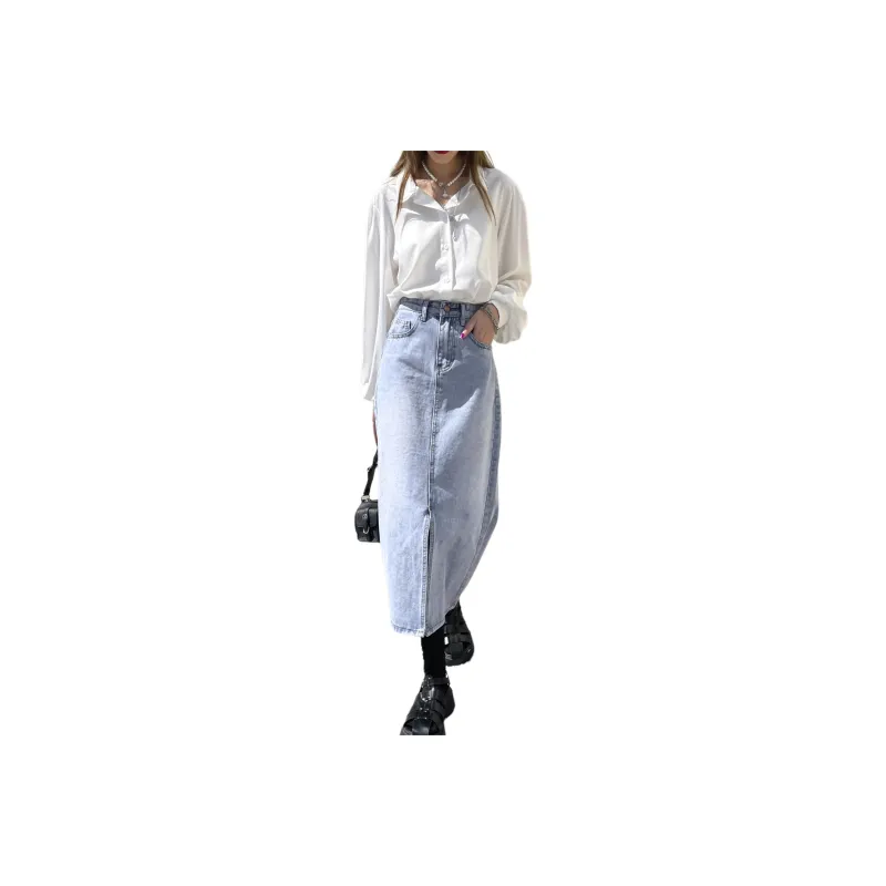 SONGS ALONG Denim Long Skirts Women's-0