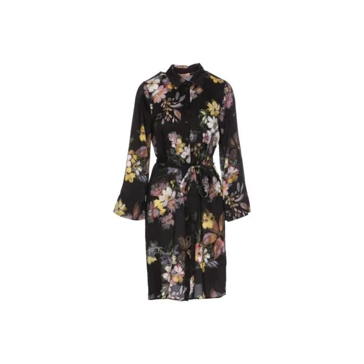 Twinset Floral print Belted Shirt Dress-0