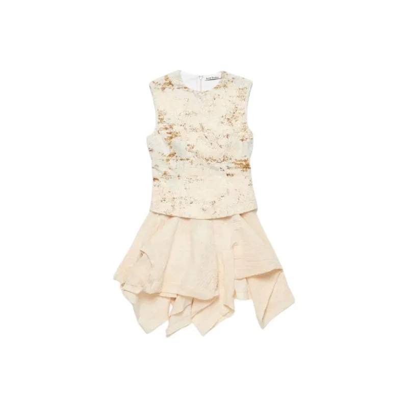 Acne Studios SS24 Sleeveless Dress Women's Beige-0