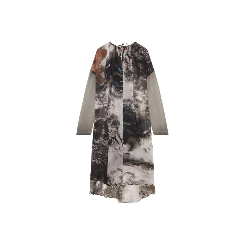 DIESEL Long Sleeved Dresses Women's Multicolor-0