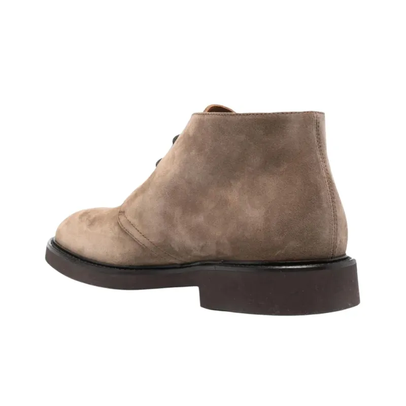 DOUCAL'S Lace up Suede Derby Shoes-3