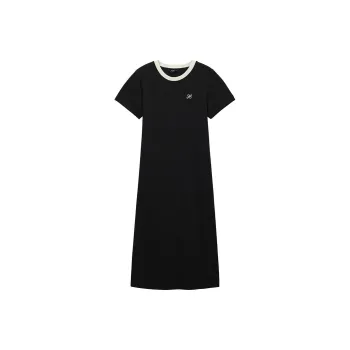 Hotwind Short Sleeved Dresses Women's Black White