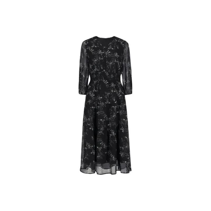 JZ. ANNAKRO Long-Sleeved Dresses Women's Heather Black-0