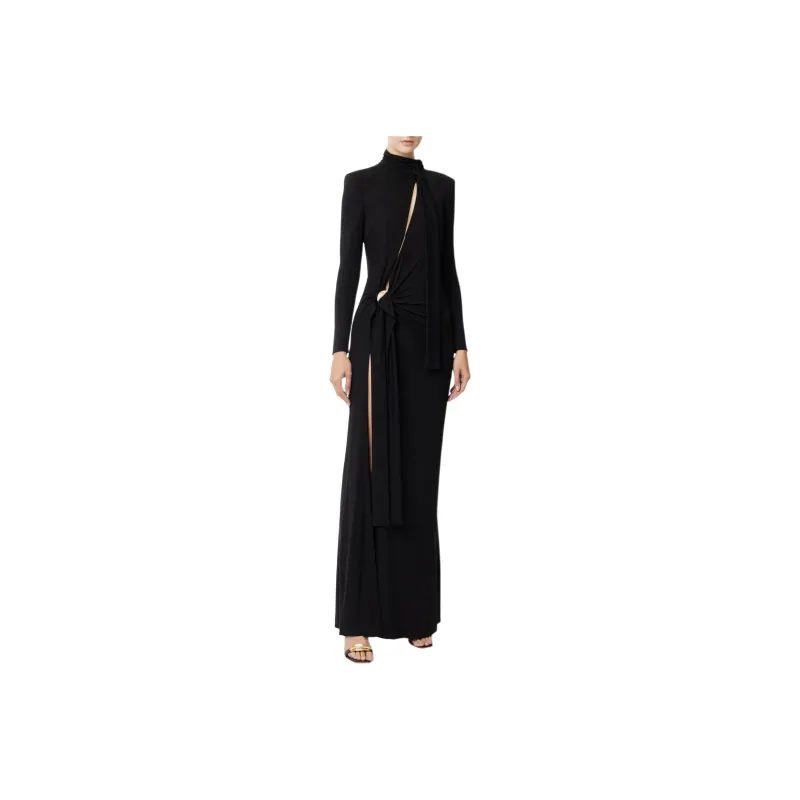 Elisabetta Franchi Long Sleeved Dresses Women's Black-0