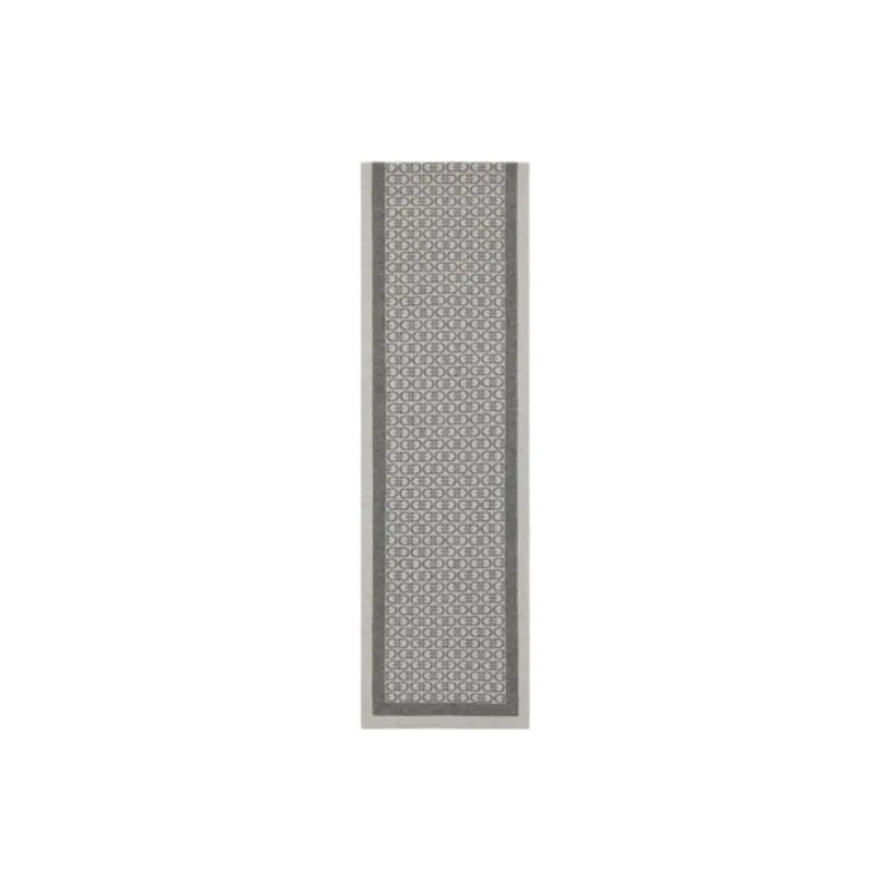 FERRAGAMO Wool, Cashmere Knit Scarves Unisex Gray-0