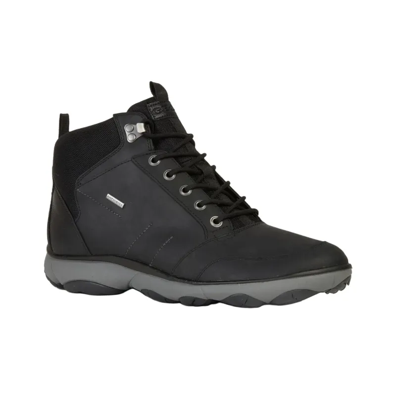 GEOX Nebula 4x4 Ab Cushioning, Abrasion Resistant, And Waterproof High Top Outdoor Shoes Men's Black-1
