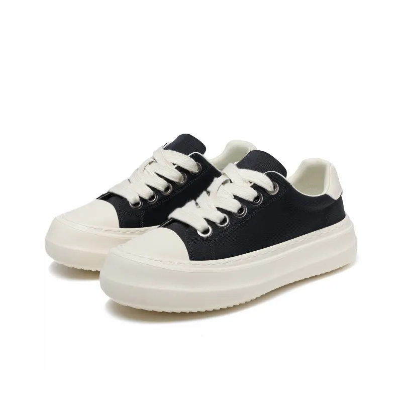 CEDAR HAN Anti Slip And Wear Resistant Height Increasing Low Top Canvas Shoes Men's-1
