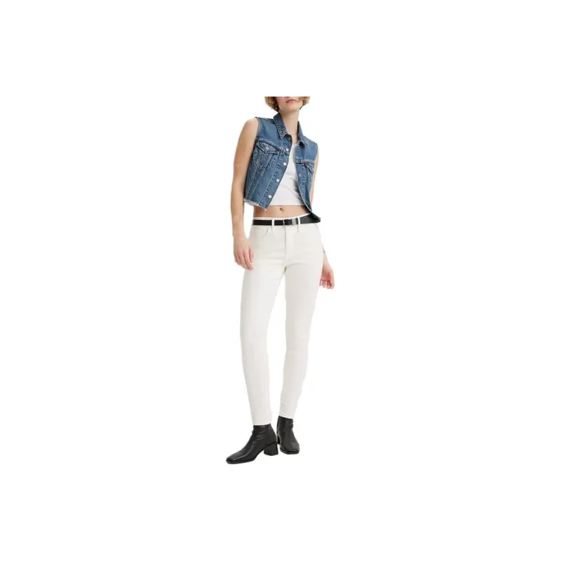 Levis Jeans Women's White-0