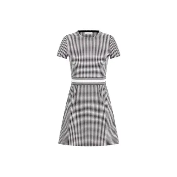 DIOR SS23 Short Sleeved Dress Women's Black
