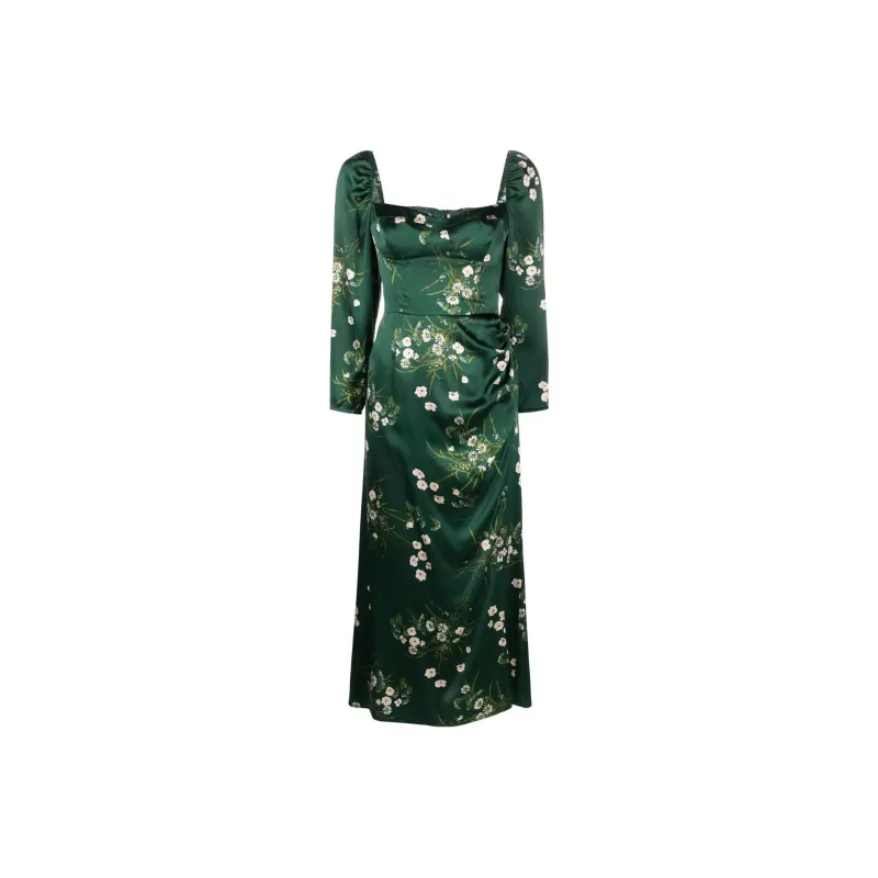 Reformation Long-Sleeved Dresses Women's Green-0