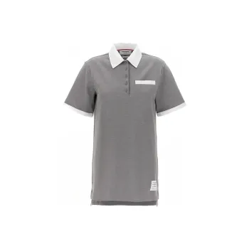 THOM BROWNE Short Sleeved Dresses Women's Gray