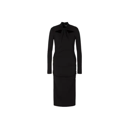 GIORGIO ARMANI Asv Viscose blend Milano stitch Midi Dress