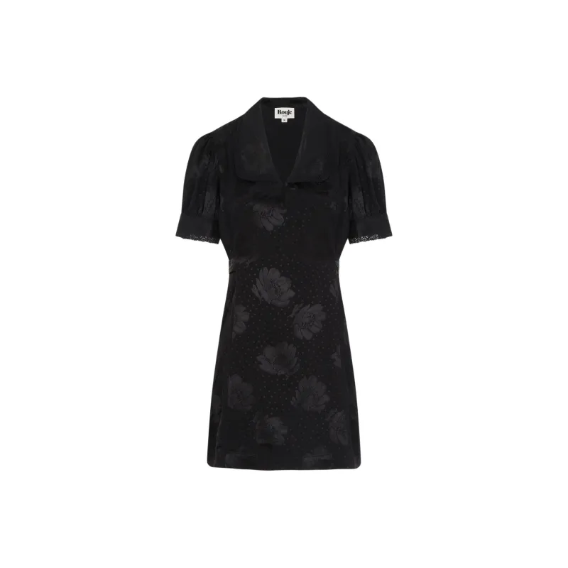 Rouje ROSELITA DRESS Short-Sleeved Dresses Women's Black-0