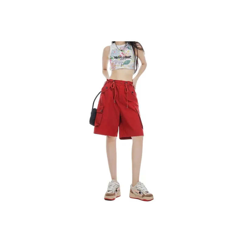 BENGEN Casual Shorts Women's-17