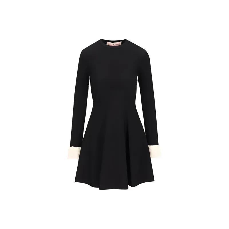 Valentino Crewneck Long Sleeved Dress-0