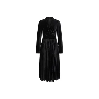 JZ. ANNAKRO Long Sleeved Dresses Women's Plain Black