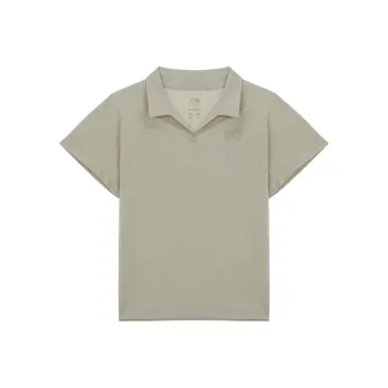 THE NORTH FACE Polo Shirt Women's Gray Beige