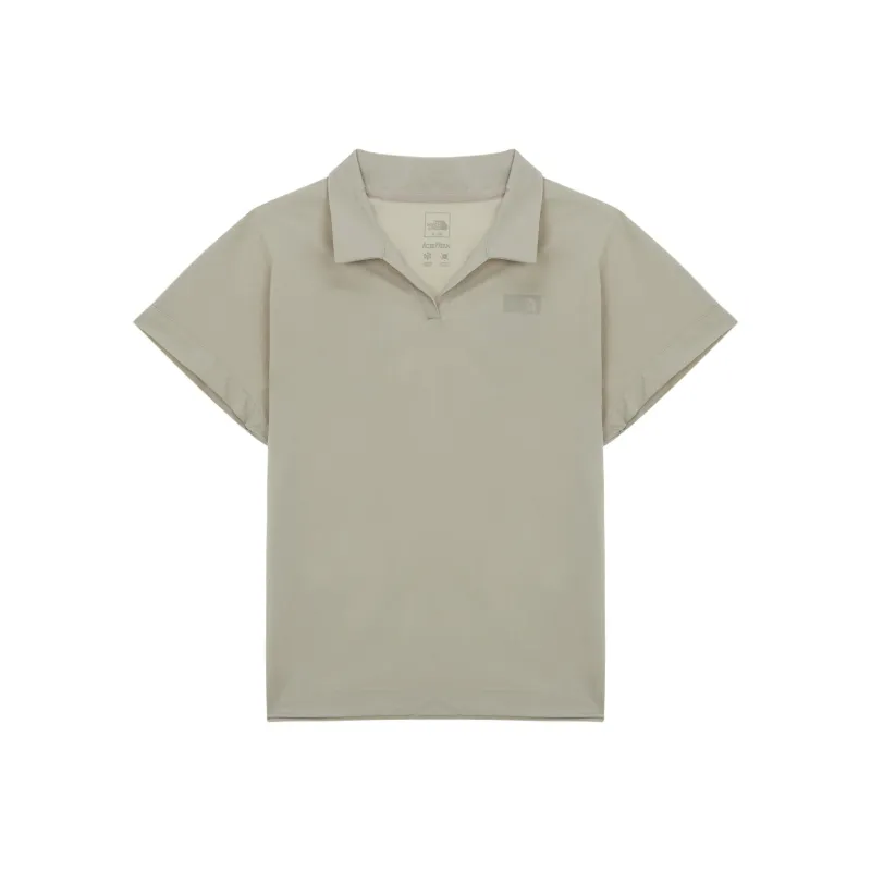 THE NORTH FACE Polo Shirt Women's Gray Beige-0