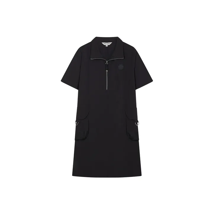 Teenie Weenie Short Sleeved Dress Women's Coal Gray-0