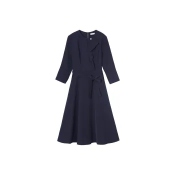 Lucybaily Long Sleeved Dress Women's Navy Blue