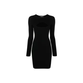 DSQUARED 2 Cut Out Straight Hem Mini Dress