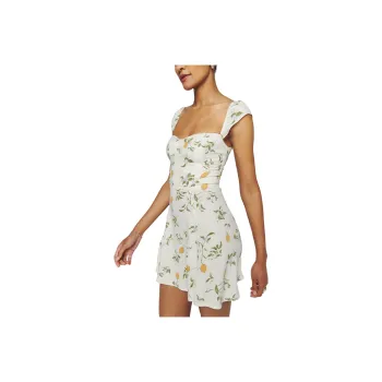 Reformation Short-Sleeved Dresses Women's Lemon